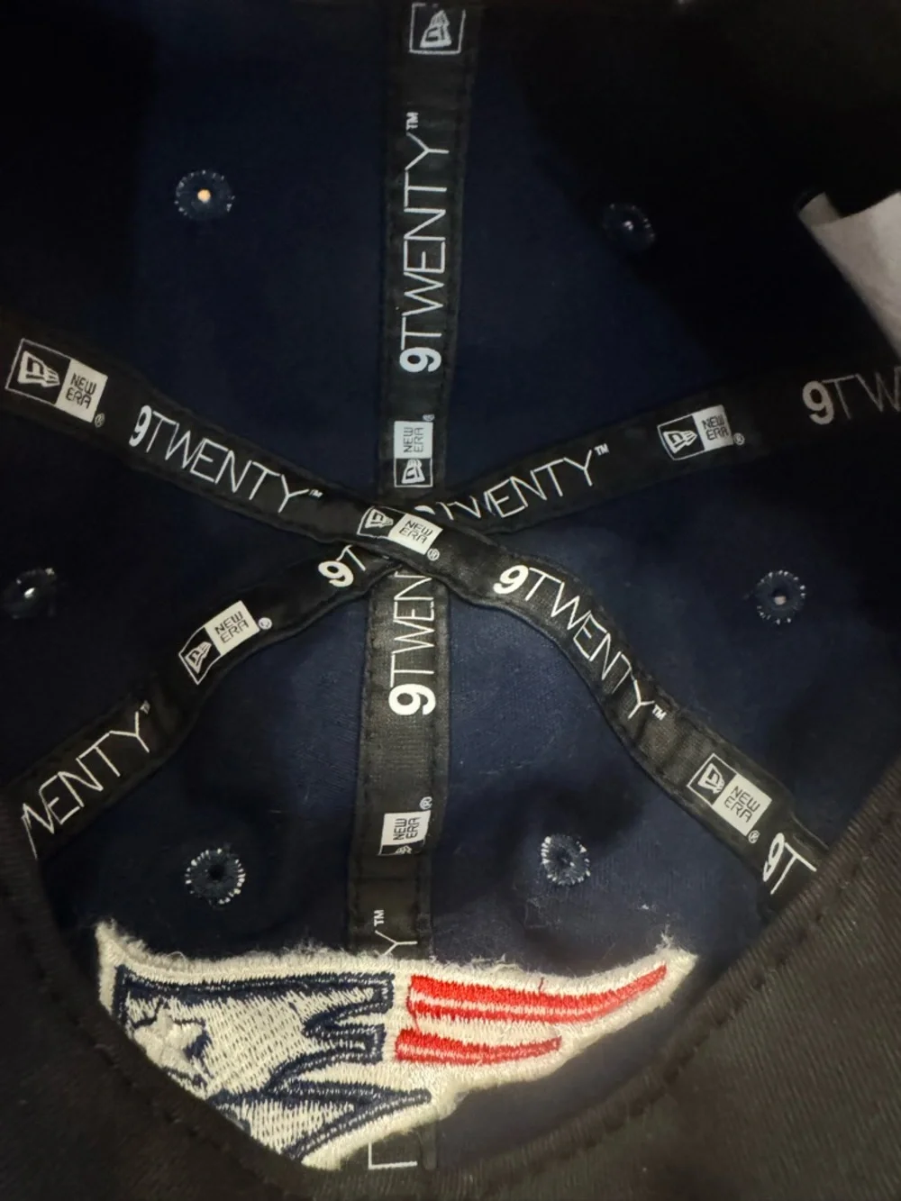 New Era Toddler Girls Navy Floral New England Patriots Cap